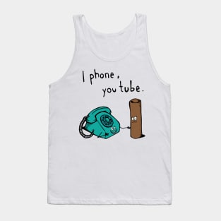 I phone, you tube Tank Top